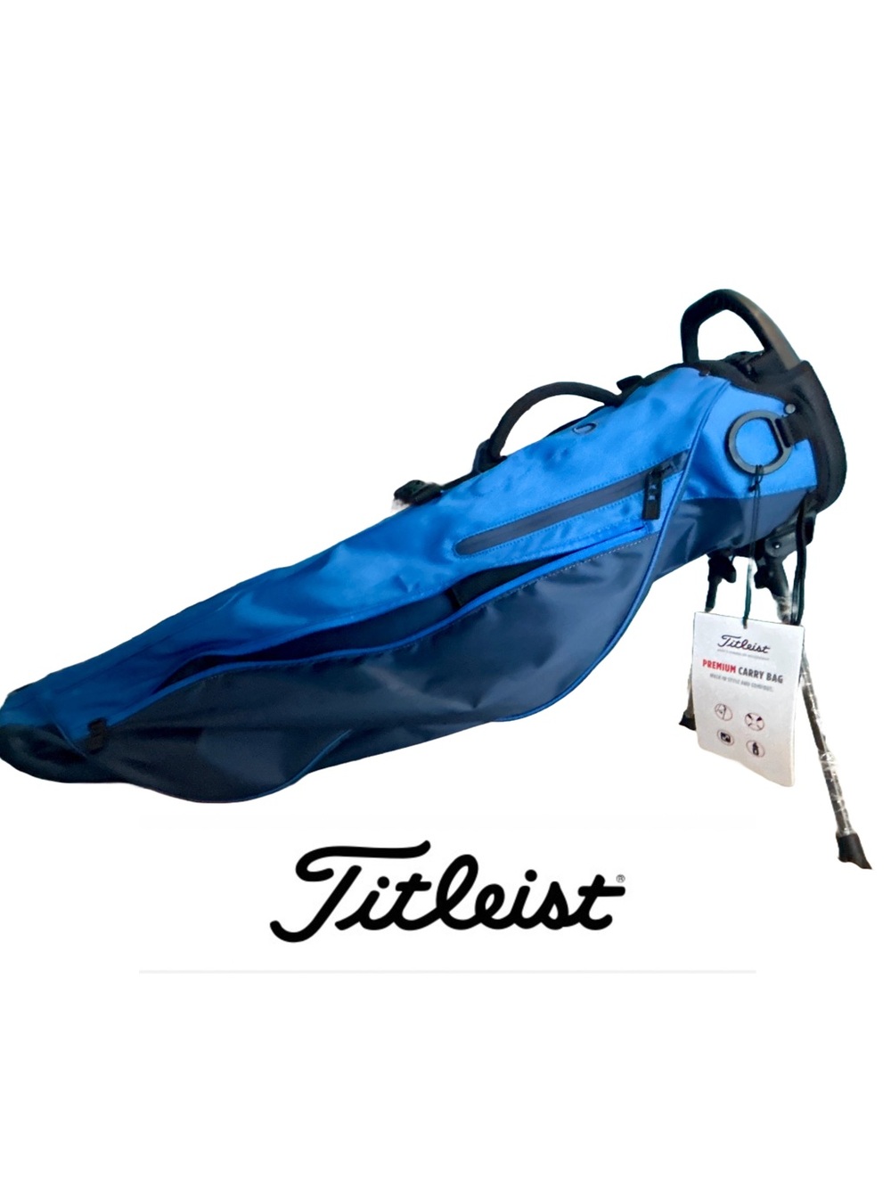 Titleist Premium Carry Golf Bag Blue Navy Stand Bag Lightweight NWT